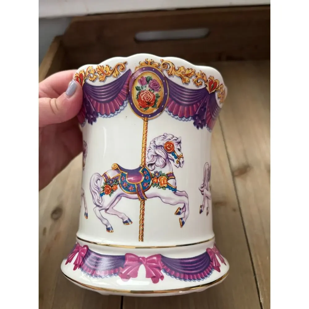 Teleflora Gift Musical Carousel Canister